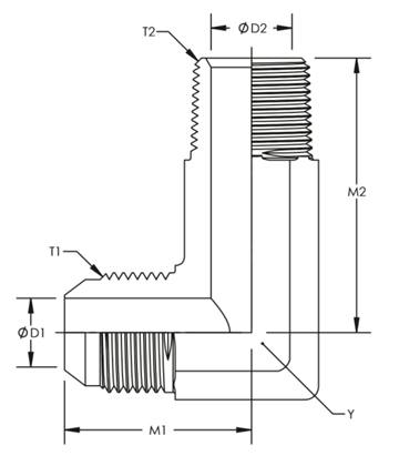 Brennan Industries 2501-LL-08-04-FG Forged Steel 90 Degree Elbow X-Long Adapter 0.750 Flats 3/4-16 SAE x 1/4-18 NPTF Thread 1/2 Male JIC x 1/2 Male NPTF Brennan Industries 2501-LL-08-04-FG Forged Steel 90 Degree Elbow X-Long Adapter 0.750 Flats 3/4-16 SAE x 1/4-18 NPTF Thread 1/2 Male JIC x 1/2 Male NPTF