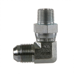 2404-06-06 Hydraulic Adapter Fitting - 3/8" Male JIC To 3/8" Male NPT Connection